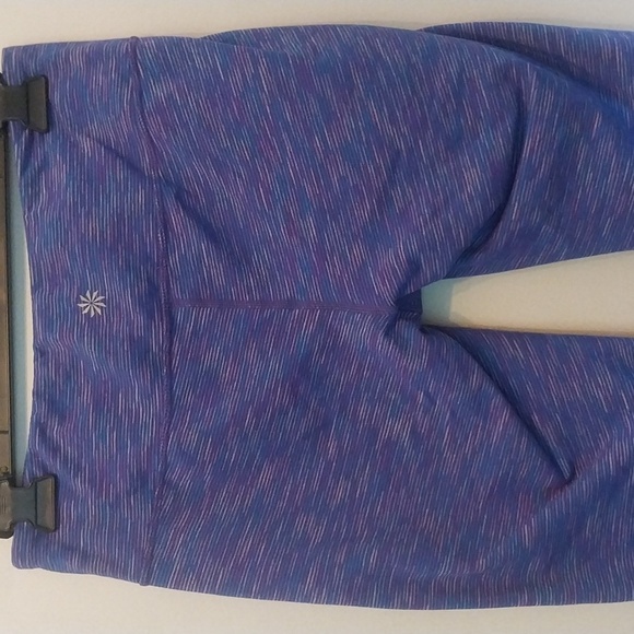 Athleta Crop Leggings Space Dye  lie Size M - Picture 3 of 4